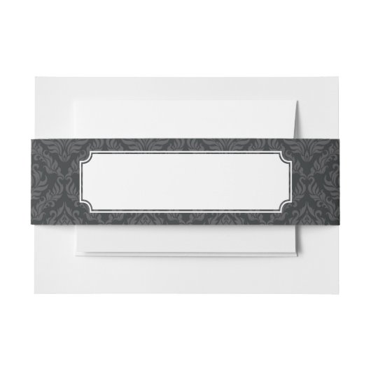 Bandeau De Faire-part Motif 6 de damassé (Devant Example)