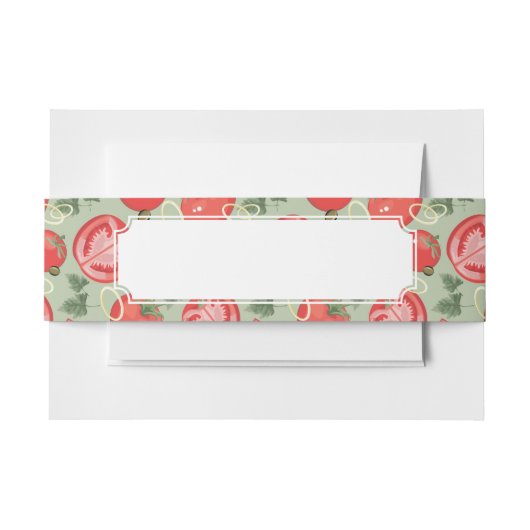 Bandeau De Faire-part Motif abstrait avec la tomate (Devant Example)