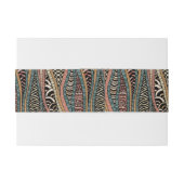 Bandeau De Faire-part Motif abstrait dans le style ethnique (Dos exemple)