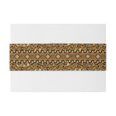 Bandeau De Faire-part Motif africain de peau de guépard (Dos exemple)