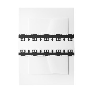 Bandeau De Faire-part Motif africain rythme ébène