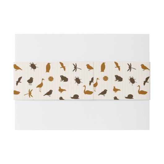 Bandeau De Faire-part Motif animal 2 (Dos exemple)