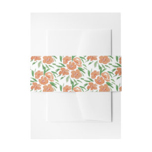 Bandeau De Faire-part Motif aquarelle floral vibrant frais