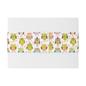 Bandeau De Faire-part motif avec des oiseaux (Dos exemple)