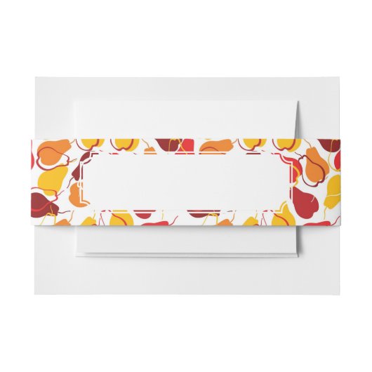 Bandeau De Faire-part Motif avec des poires (Devant Example)