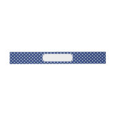 Bandeau De Faire-part Motif avec le pois blanc (Plat)