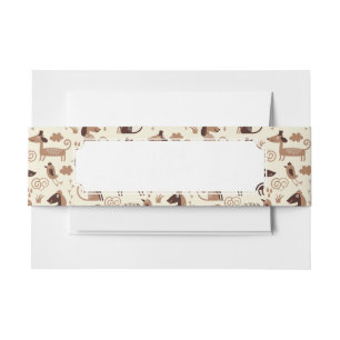 Bandeau De Faire-part motif avec les chiens mignons