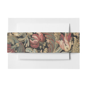 Bandeau De Faire-part Motif botanique floral botanique vintage sombre et