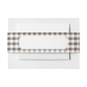 Bandeau De Faire-part Motif Brown de nappe