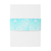 Bandeau De Faire-part Motif Crystal Snowflakes (Dos Example)