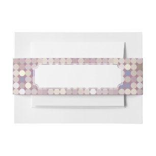Bandeau De Faire-part Motif d'abrégé sur cercles de tissu