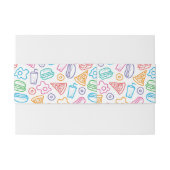 Bandeau De Faire-part Motif d'aliments de préparation rapide (Dos exemple)