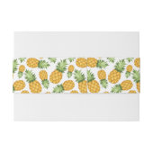 Bandeau De Faire-part Motif d'ananas de bande dessinée (Dos exemple)