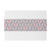 Bandeau De Faire-part Motif d'Ancre (Dos exemple)