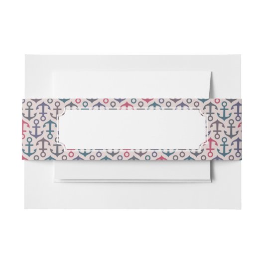 Bandeau De Faire-part Motif d'Ancre (Devant Example)