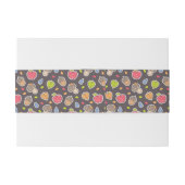 Bandeau De Faire-part motif d'automne (Dos exemple)