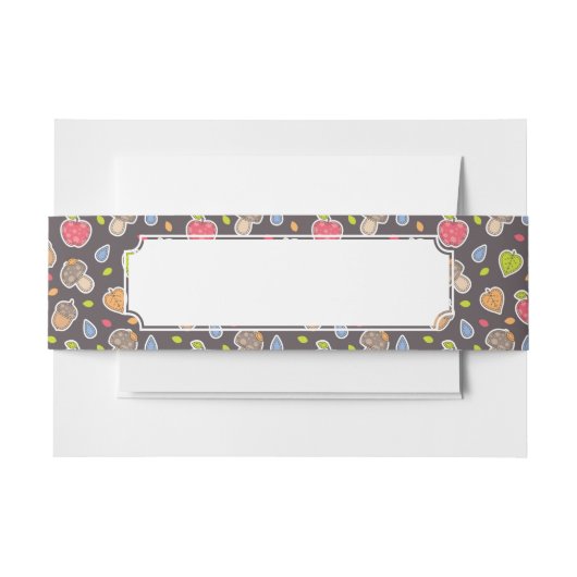 Bandeau De Faire-part motif d'automne (Devant Example)