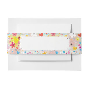 Bandeau De Faire-part motif de bande dessinée d'amusement