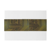 Bandeau De Faire-part Motif de carte d'ordinateur (Dos exemple)