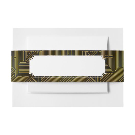 Bandeau De Faire-part Motif de carte d'ordinateur (Devant Example)