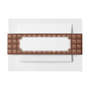 Bandeau De Faire-part Motif de chocolat