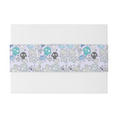 Bandeau De Faire-part Motif de crâne (Dos exemple)