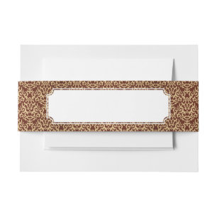 Bandeau De Faire-part Motif de damassé sur l'arrière - plan de gradien