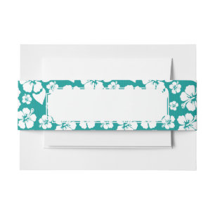 Bandeau De Faire-part Motif de fleur hawaïen de ketmie