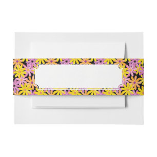 Bandeau De Faire-part Motif de fleurs de Gerbera, arrière - plan