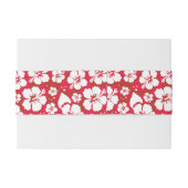 Bandeau De Faire-part Motif de fleurs de ketmie (Dos exemple)