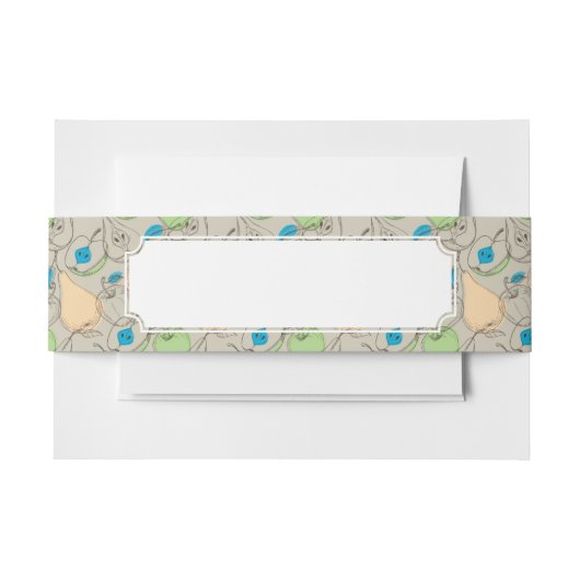 Bandeau De Faire-part Motif de fruits (Devant Example)