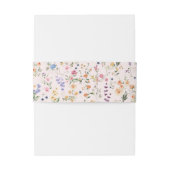 Bandeau De Faire-part Motif de jardin botanique Fleur sauvage (Dos Example)