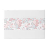 Bandeau De Faire-part motif de kawaii avec le griffonnage (Dos exemple)