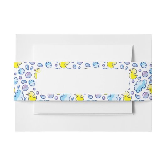 Bandeau De Faire-part motif de lavage (Devant Example)