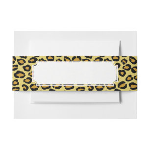 Bandeau De Faire-part Motif de léopard