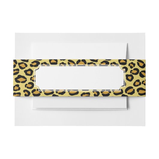 Bandeau De Faire-part Motif de léopard (Devant Example)