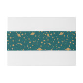 Bandeau De Faire-part Motif de l'espace (Dos exemple)