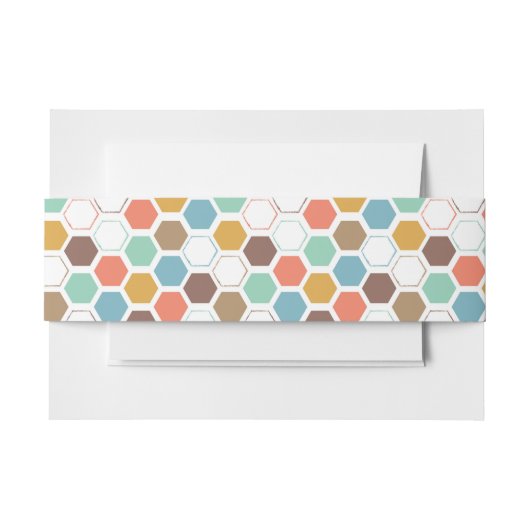 Bandeau De Faire-part Motif de module de ruche d'abeille (Devant Example)