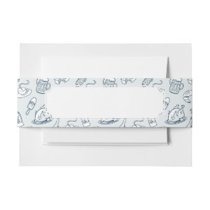 Bandeau De Faire-part Motif de nourriture