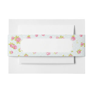 Bandeau De Faire-part Motif de papier peint d'élégance des roses roses