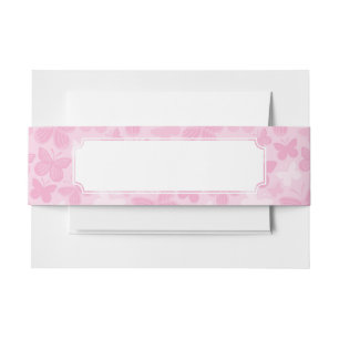 Bandeau De Faire-part Motif de papillon