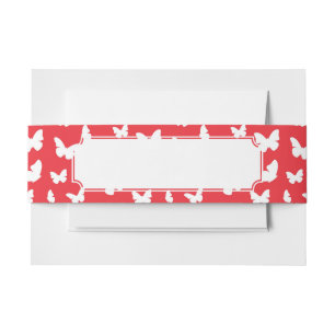Bandeau De Faire-part Motif de papillon 2