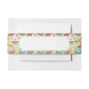 Bandeau De Faire-part Motif de petit gâteau