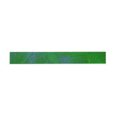 Bandeau De Faire-part Motif de pin de vacances bleu vert (Plat)