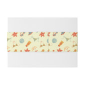 Bandeau De Faire-part Motif de plage d'été (Dos exemple)