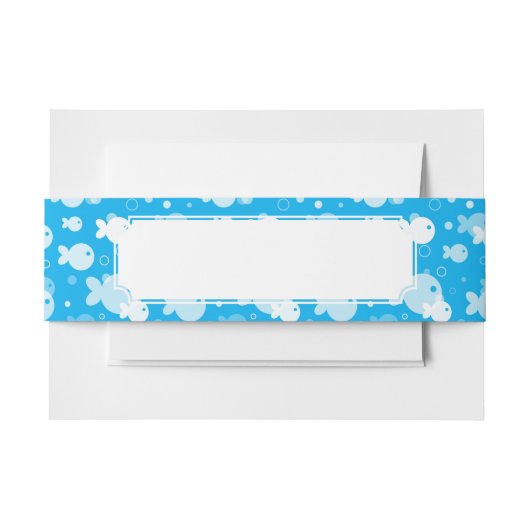 Bandeau De Faire-part motif de poissons (Devant Example)