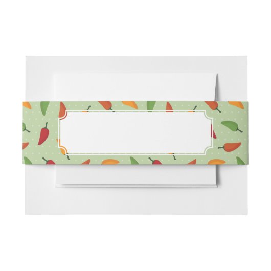 Bandeau De Faire-part Motif de poivre de piments (Devant Example)
