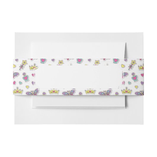 Bandeau De Faire-part motif de princesse de ballet (Devant Example)