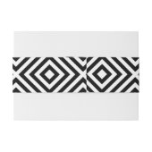 Bandeau De Faire-part Motif de rayures (Dos exemple)