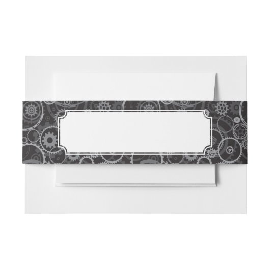 Bandeau De Faire-part Motif de roues dentées (Devant Example)